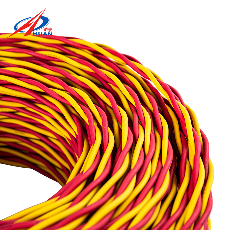 Paire de fils de cuivre torsadés résistants au feu NH-RVS pour alarmes incendie et détecteurs de fumée (disponibles en différentes couleurs)