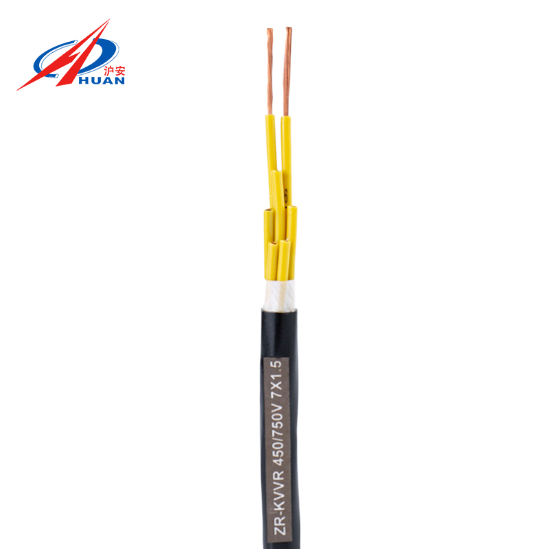 Câblage flexible à âme flexible isolé en PVC et gainé de PVC KVVR pour armoires